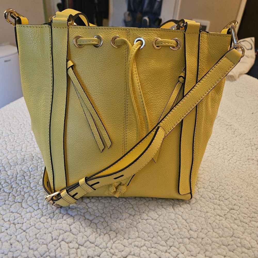 LODIS Texas Leather Medium Tote "Tanya" - Marigold